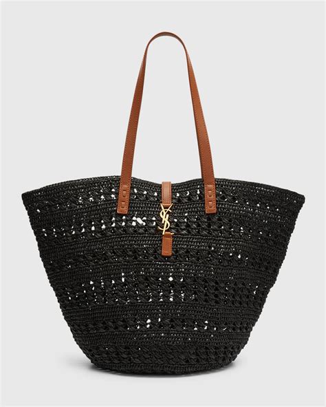 ysl panier medium bag in raffia|saint laurent panier ysl.